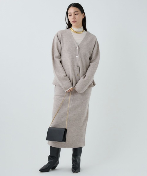 Chaos（カオス）の「Chaos(カオス)/ フィグカーディガン◆セットアップ可◆（カーディガン/ボレロ・レディース・チャコールグレー/ベージュ・FREE）」の16枚目の写真