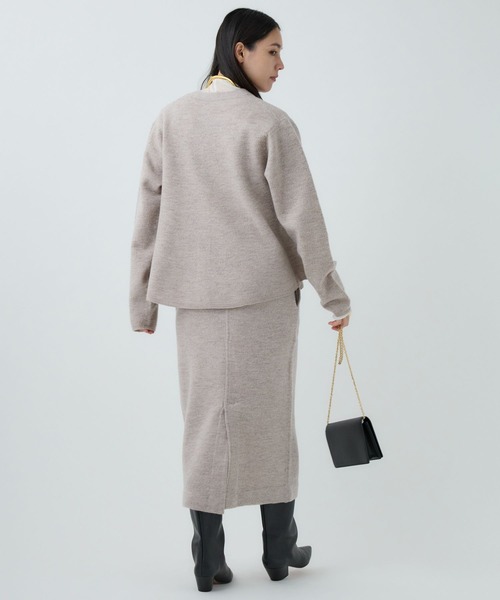 Chaos（カオス）の「Chaos(カオス)/ フィグカーディガン◆セットアップ可◆（カーディガン/ボレロ・レディース・チャコールグレー/ベージュ・FREE）」の18枚目の写真