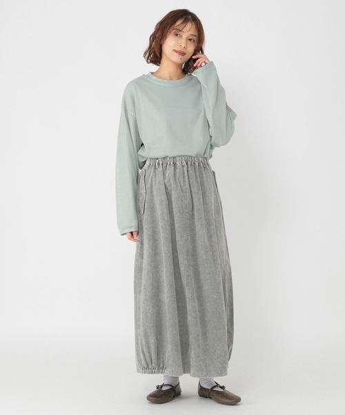 studio CLIP（スタディオクリップ）の「ロンT×メッシュプルオーバーセットアイテム（Tシャツ/カットソー・レディース・アイボリー/ライトグリーン/モカ・FREE）」の18枚目の写真