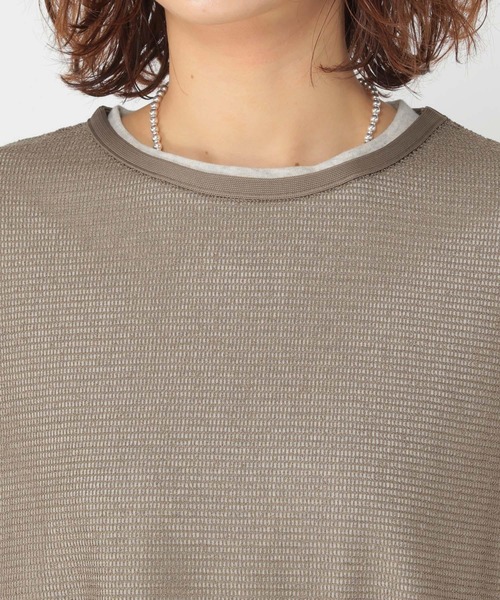 studio CLIP（スタディオクリップ）の「ロンT×メッシュプルオーバーセットアイテム（Tシャツ/カットソー・レディース・アイボリー/ライトグリーン/モカ・FREE）」の22枚目の写真