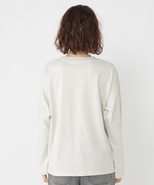 セール】ロンT×メッシュプルオーバーセットアイテム（Tシャツ