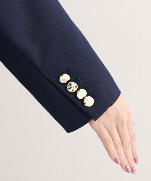 natural couture（ナチュラルクチュール）の「【WEB限定】べこべこ金釦テーラージャケット（テーラードジャケット・レディース・ネイビー/ベージュ/ブラウン/その他1・FREE）」の6枚目の写真