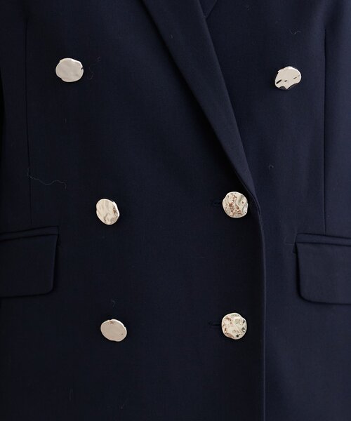 natural couture（ナチュラルクチュール）の「【WEB限定】べこべこ金釦テーラージャケット（テーラードジャケット・レディース・ネイビー/ベージュ/ブラウン/その他1・FREE）」の8枚目の写真