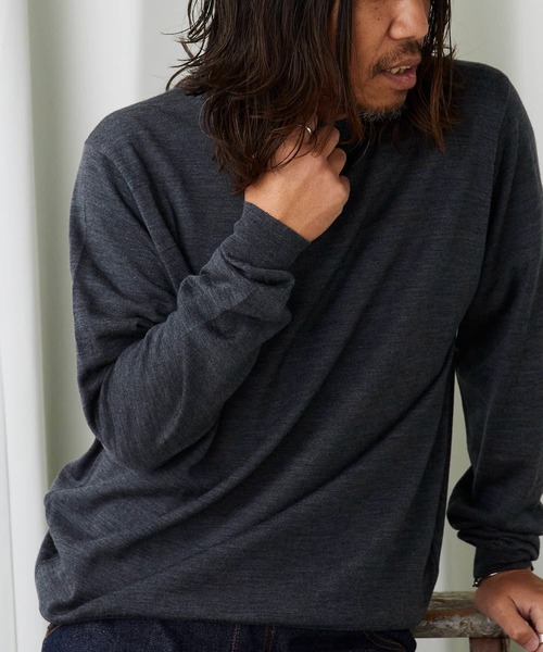 JOHN SMEDLEY/ジョンスメドレー PULLOVER MTN LS ハイゲージ メリノ