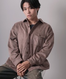 SlashDate（スラッシュデイト）の「【70】カットスウェード  裏起毛 シャツジャケット（シャツ/ブラウス）」