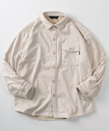 SlashDate（スラッシュデイト）の「【70】カットスウェード  裏起毛 シャツジャケット（シャツ/ブラウス・レディース）」