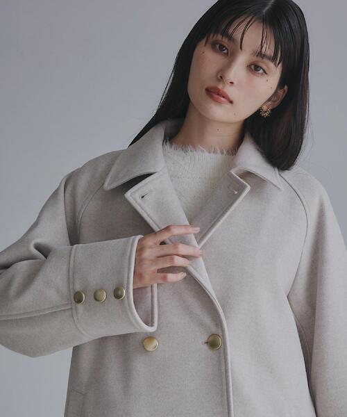 THE SHOP TK （ザ ショップ ティーケー ）の「クラシカルな装い ウールライクスタンドカラーコート（その他アウター・レディース・ネイビー/ナチュラル/チャコールグレー・13/12）」の19枚目の写真