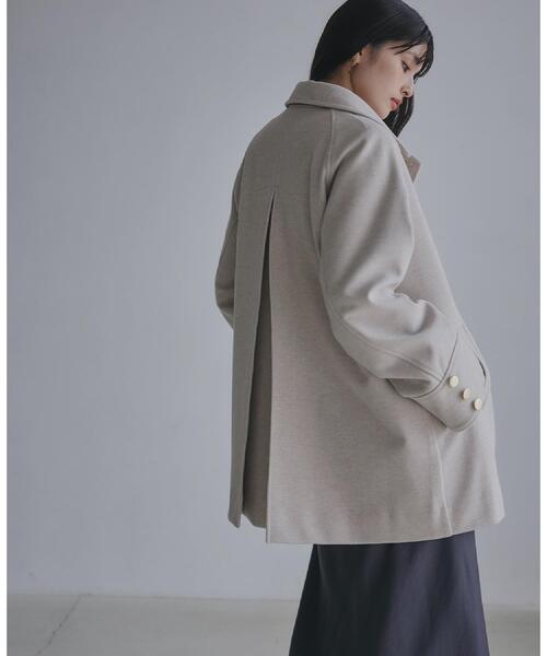 THE SHOP TK （ザ ショップ ティーケー ）の「クラシカルな装い ウールライクスタンドカラーコート（その他アウター・レディース・ネイビー/ナチュラル/チャコールグレー・13/12）」の20枚目の写真