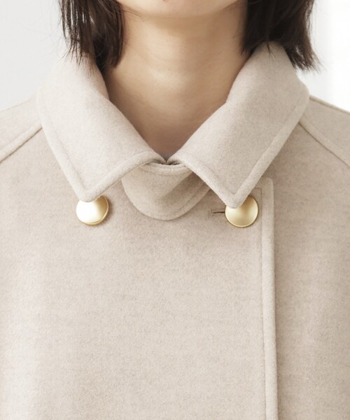 THE SHOP TK （ザ ショップ ティーケー ）の「クラシカルな装い ウールライクスタンドカラーコート（その他アウター・レディース・ネイビー/ナチュラル/チャコールグレー・13/12）」の12枚目の写真