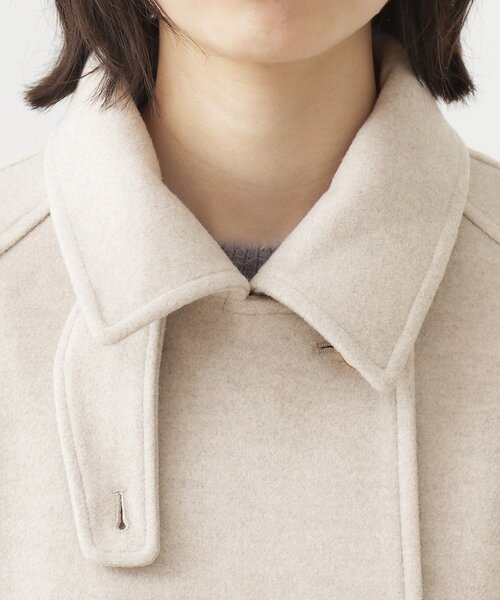 THE SHOP TK （ザ ショップ ティーケー ）の「クラシカルな装い ウールライクスタンドカラーコート（その他アウター・レディース・ネイビー/ナチュラル/チャコールグレー・13/12）」の13枚目の写真