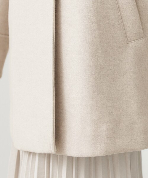 THE SHOP TK （ザ ショップ ティーケー ）の「クラシカルな装い ウールライクスタンドカラーコート（その他アウター・レディース・ネイビー/ナチュラル/チャコールグレー・13/12）」の17枚目の写真