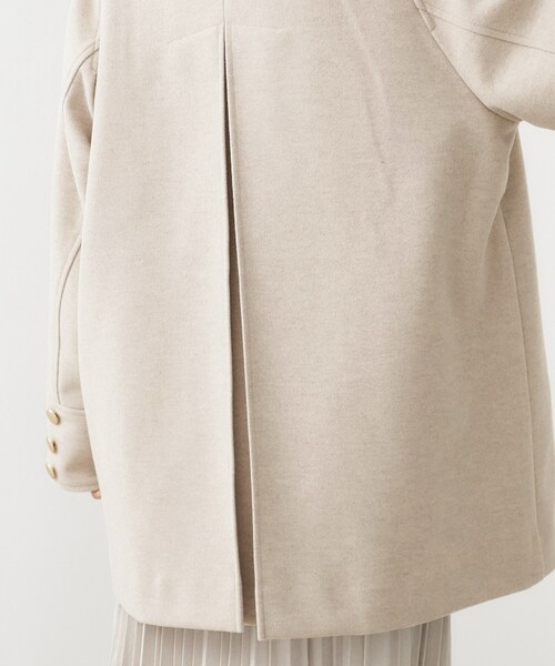 THE SHOP TK （ザ ショップ ティーケー ）の「クラシカルな装い ウールライクスタンドカラーコート（その他アウター・レディース・ネイビー/ナチュラル/チャコールグレー・13/12）」の18枚目の写真