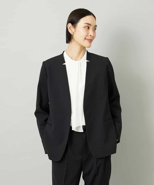 【新品未使用】MANER ノーカラージャケット セットアップ対応]ノーカラージャケット（ノーカラージャケット