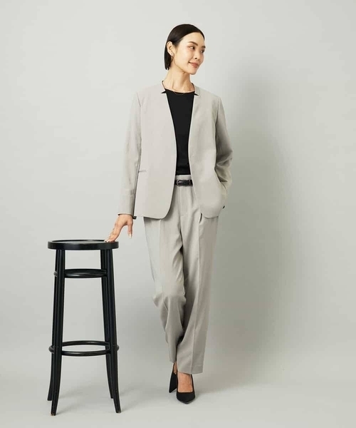 ✨♦新品未使用ミッシェルクランノーカラージャケット ほか3点 MK MICHEL KLEIN（MK ミッシェルクラン）のノーカラージャケット