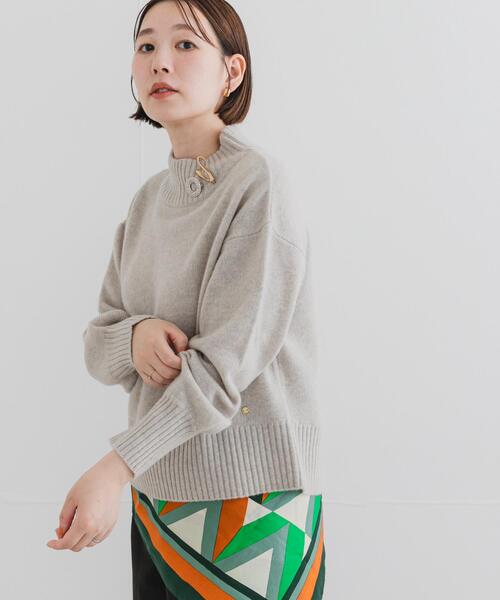 URBAN RESEARCH ROSSO WOMEN(アーバンリサーチ ロッソ)の「F by ROSSO ハミルトンハイネックニット(ニット/セーター・レディース・ベージュ系その他/レッド系その他/グレー/ブルー・FREE)」の13枚目の写真
