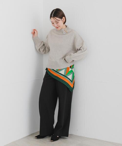 URBAN RESEARCH ROSSO WOMEN(アーバンリサーチ ロッソ)の「F by ROSSO ハミルトンハイネックニット(ニット/セーター・レディース・ベージュ系その他/レッド系その他/グレー/ブルー・FREE)」の14枚目の写真