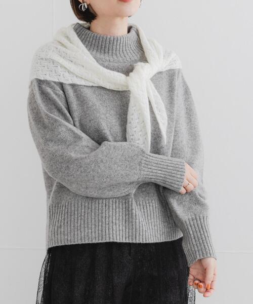 URBAN RESEARCH ROSSO WOMEN(アーバンリサーチ ロッソ)の「F by ROSSO ハミルトンハイネックニット(ニット/セーター・レディース・ベージュ系その他/レッド系その他/グレー/ブルー・FREE)」の17枚目の写真