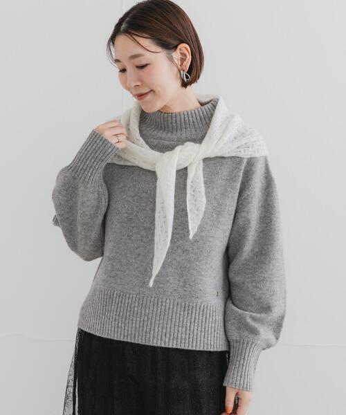 URBAN RESEARCH ROSSO WOMEN(アーバンリサーチ ロッソ)の「F by ROSSO ハミルトンハイネックニット(ニット/セーター・レディース・ベージュ系その他/レッド系その他/グレー/ブルー・FREE)」の18枚目の写真