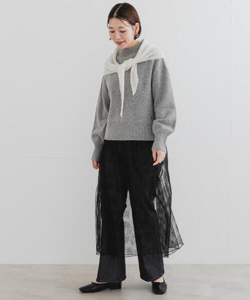 URBAN RESEARCH ROSSO WOMEN(アーバンリサーチ ロッソ)の「F by ROSSO ハミルトンハイネックニット(ニット/セーター・レディース・ベージュ系その他/レッド系その他/グレー/ブルー・FREE)」の22枚目の写真