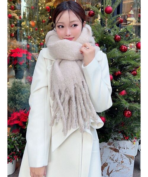 グリッターボリュームフリンジマフラー（マフラー）｜RESEXXY