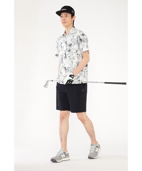 フラワー 半袖 オープン カラーシャツ (MENS METRO)