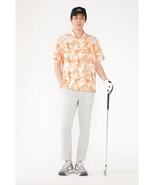 フラワー 半袖 オープン カラーシャツ (MENS METRO)