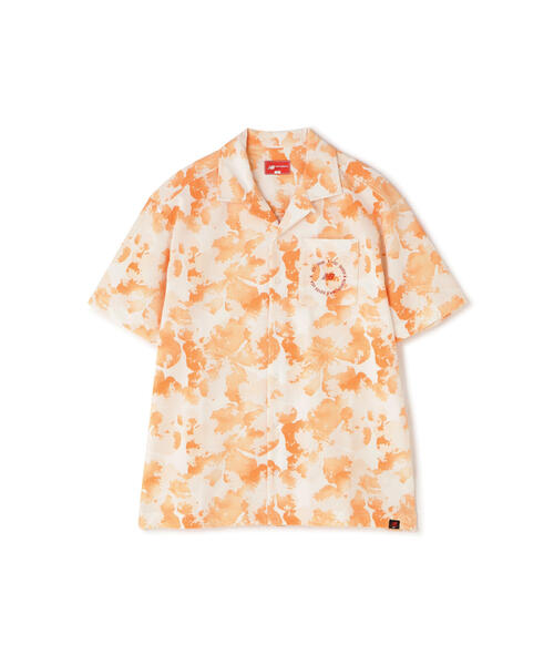 フラワー 半袖 オープン カラーシャツ (MENS METRO)