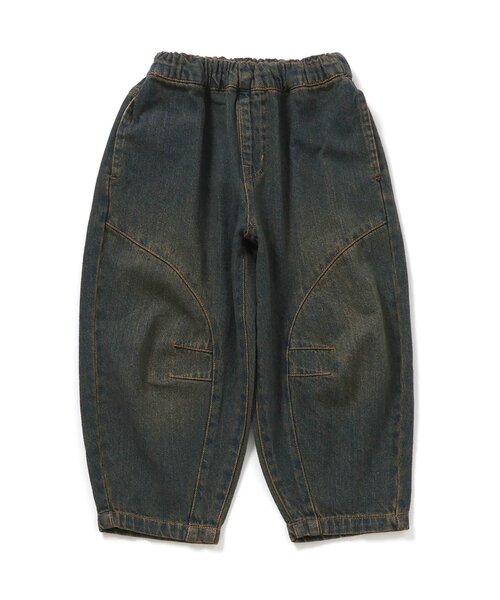BREEZE（ブリーズ）の「【ジュニア対応】バレルレッグデニムパンツ（デニムパンツ・キッズ・サックスブルー/ブラウン/ネイビー・150/130/140/100/120/90/110）」の10枚目の写真