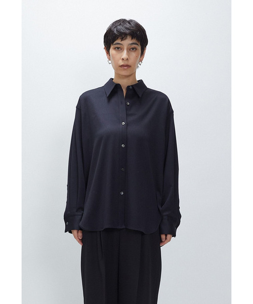 1er Arrondissement(プルミエアロンディスモン)の「ウールサテンシャツ(シャツ/ブラウス・レディース・グリーン系その他4/ブルー系その他3/ベージュ・36/38)」の3枚目の写真