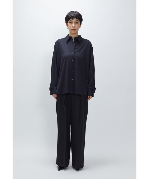 1er Arrondissement(プルミエアロンディスモン)の「ウールサテンシャツ(シャツ/ブラウス・レディース・グリーン系その他4/ブルー系その他3/ベージュ・36/38)」の8枚目の写真