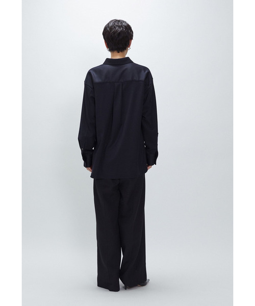 1er Arrondissement(プルミエアロンディスモン)の「ウールサテンシャツ(シャツ/ブラウス・レディース・グリーン系その他4/ブルー系その他3/ベージュ・36/38)」の9枚目の写真