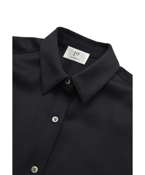1er Arrondissement(プルミエアロンディスモン)の「ウールサテンシャツ(シャツ/ブラウス・レディース・グリーン系その他4/ブルー系その他3/ベージュ・36/38)」の14枚目の写真