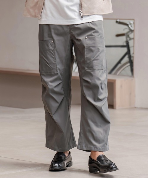 CAMBIO(カンビオ)の「mp14289-リベットフロントポケットワイドパンツ(HLCM0213)(その他パンツ・メンズ・ブラック/アイボリー/チャコール・S/M/L)」の10枚目の写真