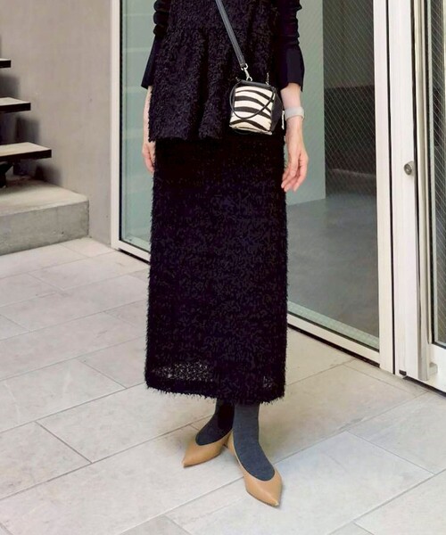 セール】《セットアップ対応》ウォッシャブルフェザーチュールタイト