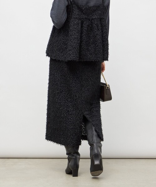 NOLLEY’S Sophi（ノーリーズソフィ）の「《セットアップ対応》ウォッシャブルフェザーチュールタイトスカート（スカート・レディース・ベージュ/ブラック・34/36/38）」の13枚目の写真