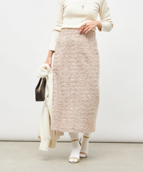 NOLLEY’S Sophi（ノーリーズソフィ）の「《セットアップ対応》ウォッシャブルフェザーチュールタイトスカート（スカート・レディース・ベージュ/ブラック・34/36/38）」の18枚目の写真