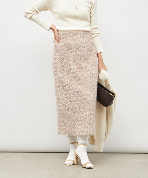 NOLLEY’S Sophi（ノーリーズソフィ）の「《セットアップ対応》ウォッシャブルフェザーチュールタイトスカート（スカート・レディース・ベージュ/ブラック・34/36/38）」の21枚目の写真