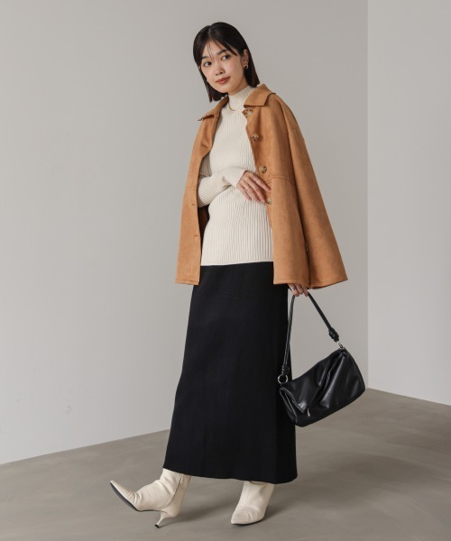 Bou Jeloud(ブージュルード)の「ヒートハイネックニットプルオーバー(ニット/セーター・レディース・A/ピンク/ブラック/オフホワイト/ブルー・FREE)」の8枚目の写真