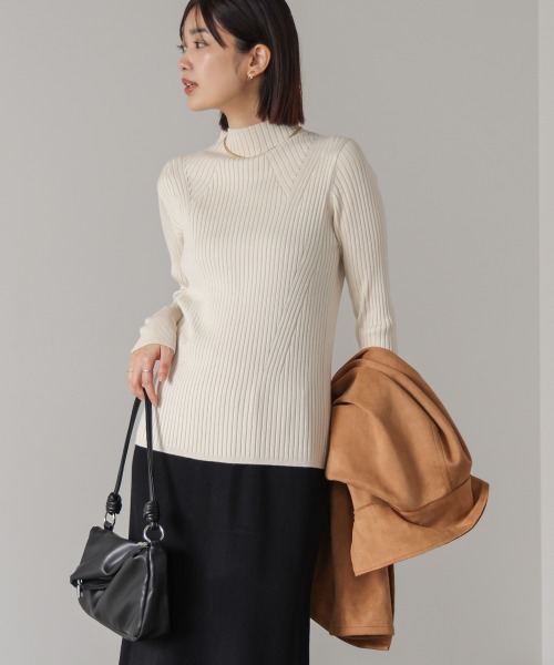 Bou Jeloud(ブージュルード)の「ヒートハイネックニットプルオーバー(ニット/セーター・レディース・A/ピンク/ブラック/オフホワイト/ブルー・FREE)」の10枚目の写真