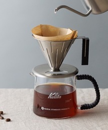 kuros'（クロス）の「【kuros’オリジナル】Coffee server 400ml ガラス 取手:黒（キッチンツール）」