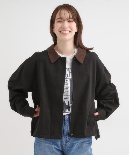 Cutie Blonde(キューティーブロンド)の「大人カジュアルな一着。カバーオール(ブルゾン・レディース・ブラック系4/キャメル・00)」の22枚目の写真