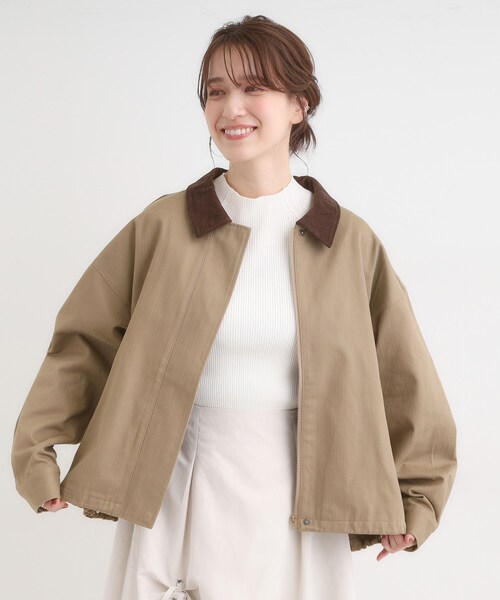 Cutie Blonde(キューティーブロンド)の「大人カジュアルな一着。カバーオール(ブルゾン・レディース・ブラック系4/キャメル・00)」の18枚目の写真