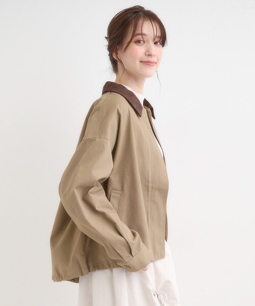 Cutie Blonde(キューティーブロンド)の「大人カジュアルな一着。カバーオール(ブルゾン・レディース・ブラック系4/キャメル・00)」の17枚目の写真