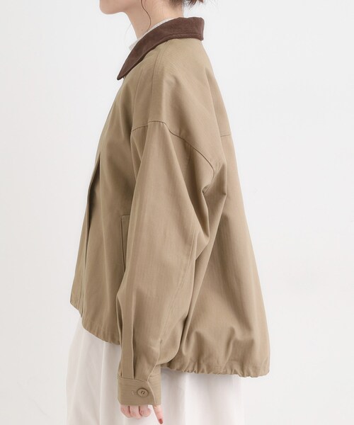 Cutie Blonde(キューティーブロンド)の「大人カジュアルな一着。カバーオール(ブルゾン・レディース・ブラック系4/キャメル・00)」の13枚目の写真