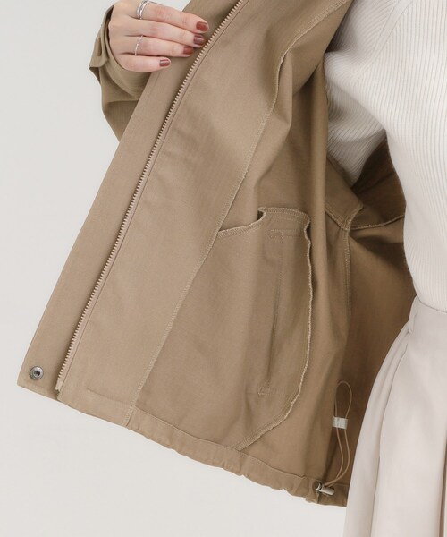 Cutie Blonde(キューティーブロンド)の「大人カジュアルな一着。カバーオール(ブルゾン・レディース・ブラック系4/キャメル・00)」の7枚目の写真