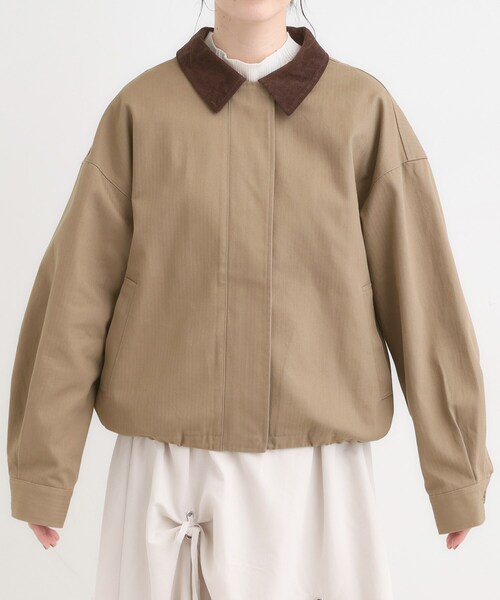 Cutie Blonde(キューティーブロンド)の「大人カジュアルな一着。カバーオール(ブルゾン・レディース・ブラック系4/キャメル・00)」の5枚目の写真