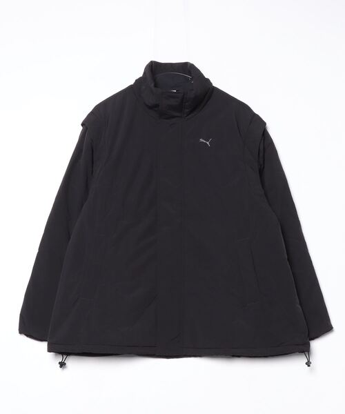 PUMA(プーマ)の「プーマ PUMA AUTUMN 2WAY JKT(ダウンジャケット/コート・レディース・ブラック/オフホワイト・M/L)」の2枚目の写真