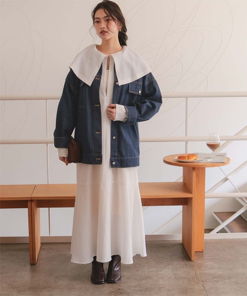 26SS新作/2026 SPRING COLLECTION】襟付ルーズデニムジャケット