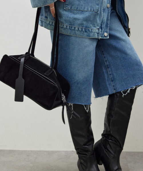 HANNE（アン）の「ランドスケイプスエードBAG（ショルダーバッグ・レディース・ブラック/ブラウン・FREE）」の15枚目の写真