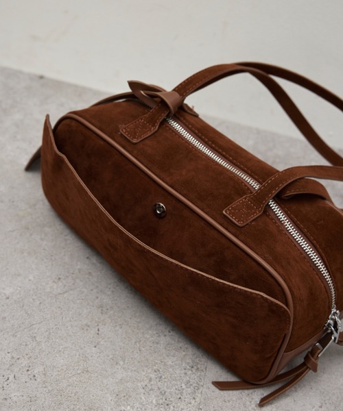 HANNE（アン）の「ランドスケイプスエードBAG（ショルダーバッグ・レディース・ブラック/ブラウン・FREE）」の21枚目の写真